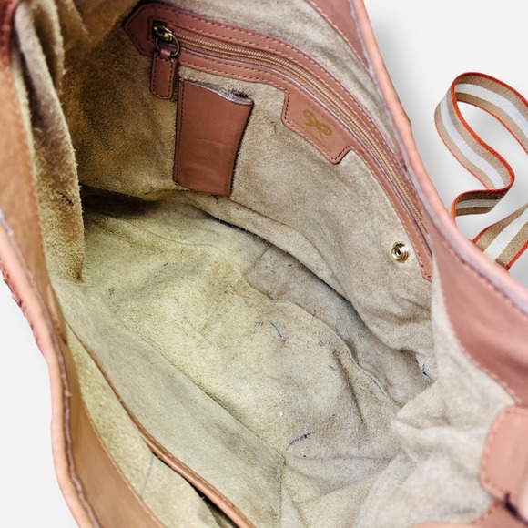 Anya Hindmarch Jethro Cognac Brown‎ Leather Woven Tote Shoulder Bag Crossbody - Picture 5 of 11